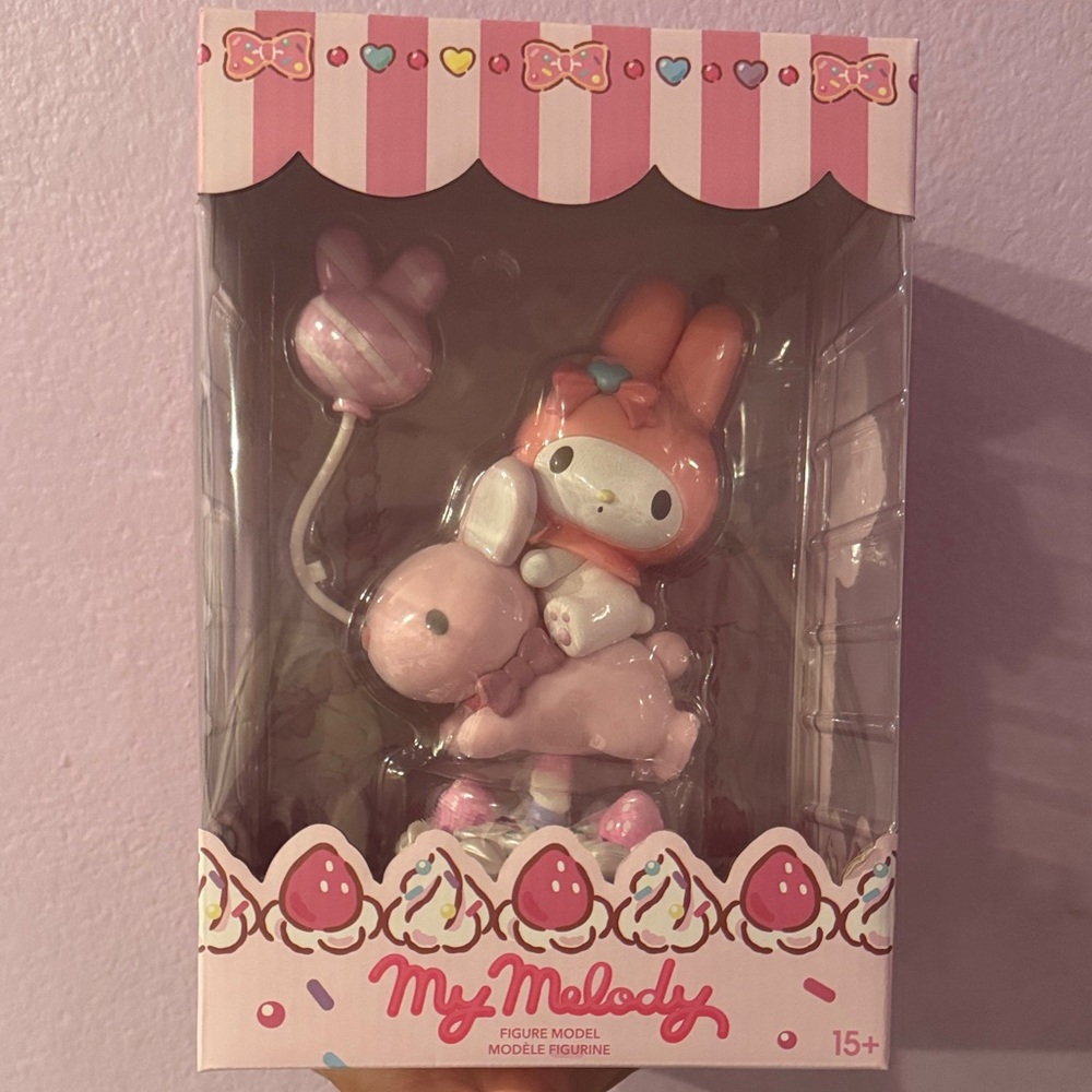 Pink My Melody Figure Model ; My Melody Collection Sweet Party Big Figure